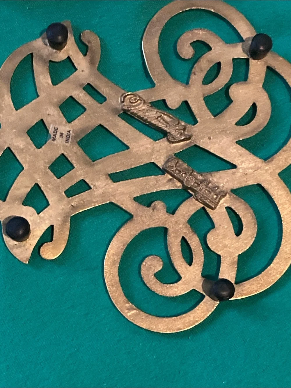 Thomas Jefferson Williamsburg Brass Sedgefield Trivet NIB